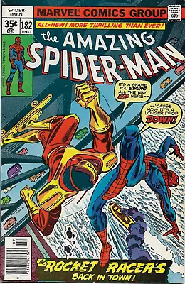 Buy Amazing Spider-Man #182  The Rocket Racer's Back In Town!  1978 Marvel Comic • 23.70£