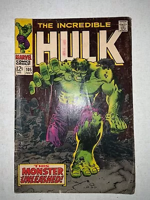 Buy Incredible Hulk Vol. 1 #105-1st App./origin Of Missing Link (1968) Marvel Comics • 40.18£