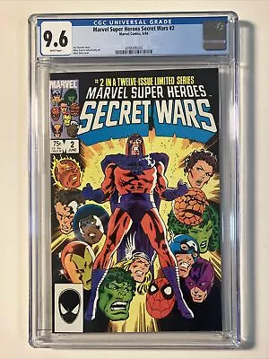 Buy Marvel Super Heroes Secret Wars #2 CGC 9.6 Uncirculated Copy Direct Edition 1984 • 63.92£