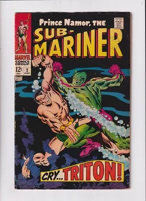 Buy Sub-Mariner (1968) #   2 (4.5-VG+) (756550) Triton 1968 • 31.50£
