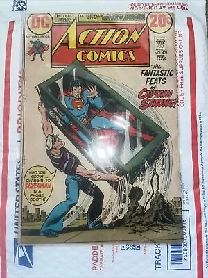 Buy Dc Action Comics Rare Vintage No.421 Feb.30410 Fantastic Feats Of Captain Strong • 12.79£