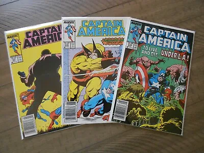Buy CAPTAIN AMERICA #329 330 331 3 Issue Run Marvel Comics 1st Series 1987 VF/VF+ • 9.70£
