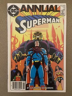 Buy SUPERMAN ANNUAL #11 DC 1985 1st BLACK MERCY ALAN MOORE DAVE GIBBONS MONGUL • 48.25£