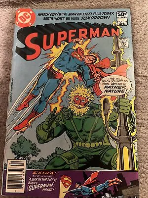 Buy Superman #358 VF (1981 DC Comics) Newstand-FATHER NATURE  Will Combine Shipping • 1.60£