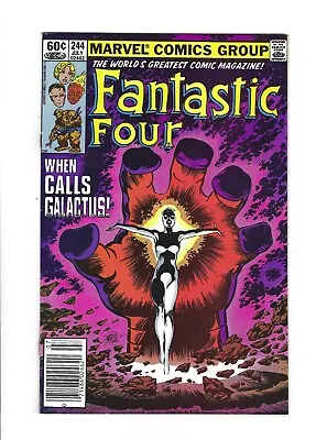 Buy FANTASTIC FOUR #244 1st Frankie Ray As NOVA, Newsstand 8.5 VF+, 1982 Marvel • 23.70£