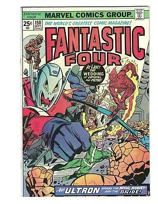 Buy Fantastic Four #150 1974 VF/VF+ Or Better Wedding Of Quicksilver And Crystal • 15.98£