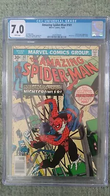 Buy Amazing Spider-Man #161 CGC 7.0 Kane Wolverine Nightcrawler Punisher 1st Jigsaw • 64.25£