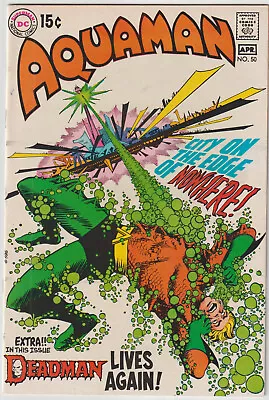 Buy Aquaman #50 (Mar-Apr 1970, DC), FN (6.0), Deadman Back-up Story By Neal Adams • 40.51£