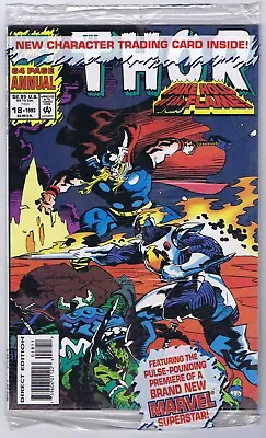 Buy Thor Annual #18 Polybagged Factory Sealed VF/NM Female Loki 1993 Marvel Comics • 42.35£