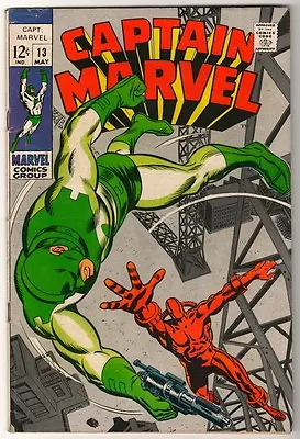 Buy Marvel Comics  VG + CAPTAIN MARVEL  #13 Classic Cover Avengers • 20.99£