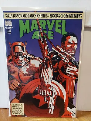 Buy Marvel Age #113 Captain America Punisher Cover Marvel 1992 • 2.99£