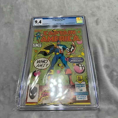 Buy Captain America 307 Comic CGC 9.4 Marvel 1985 1st Madcap Copper Age • 47.86£