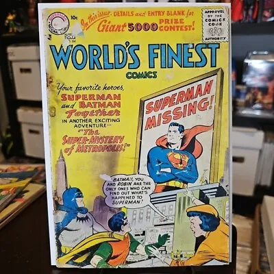 Buy World's Finest Comics #84 First Silver Age Issue Batman Superman DC 1956 Poor • 47.17£