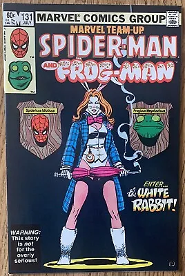 Buy Marvel Team-up Spider-man Frog-man Comic (marvel,1983) #131 1st White Rabbit ~ • 70.99£
