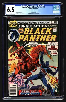 Buy JUNGLE ACTION #22 | CGC 6.5 | Marvel 1976 | BLACK PANTHER Vs. Ku Klux Klan Pt. 2 • 67.72£