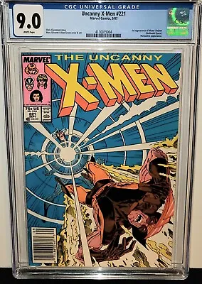 Buy Uncanny X-men #221 Cgc 9.0 Rare Newsstand First Full Appearance Of Mr. Sinister! • 143.87£