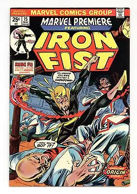 Buy Marvel Premiere #15 VF- 7.5 1974 1st App. And Origin Iron Fist • 287.83£