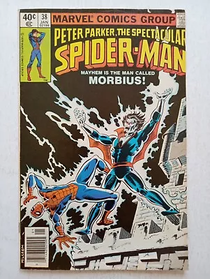 Buy Marvel Peter Parker The Spectacular Spider-Man #38 Bronze Age 1979 Comic Morbius • 7.96£