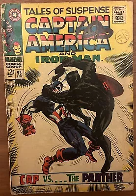Buy Tales Of Suspense #98 - Black Panther Appearance! (Marvel 1968) • 12.99£