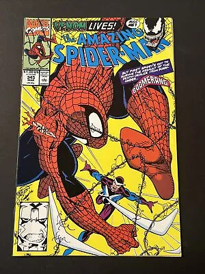 Buy Amazing Spider-Man #345 VFNM Carnage Symbiote Infects Cletus Cassidy Marvel 1991 • 15.76£