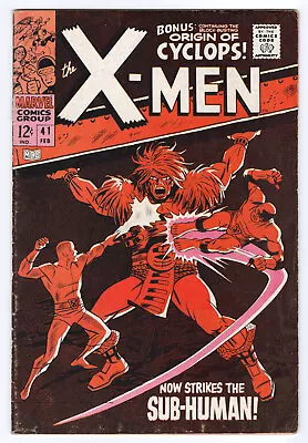 Buy Uncanny X-Men #41 (1968) [FN-] 1st Appearance Of Grotesk Aka Gor-Tok • 46.65£