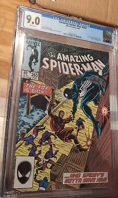 Buy Amazing Spider-Man #265 CGC 9.0 WP Marvel Comics 1985 1st App Silver Sable • 51.97£