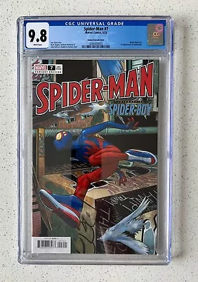 Buy 🔥 Spider-Man #7 CGC 9.8 1st Appearance Spider-Boy! Ramos Variant Graded 2023 • 47.96£