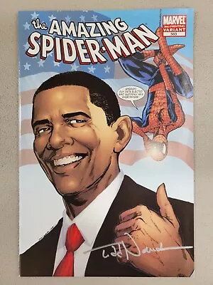 Buy Amazing Spider-man #583 3rd Print Barack Obama Variant - Signed By Todd Nauck* • 16.06£