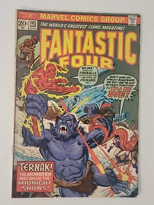Buy Fantastic Four #145 Marvel Comics 1974 1st App Ternak A • 2.65£