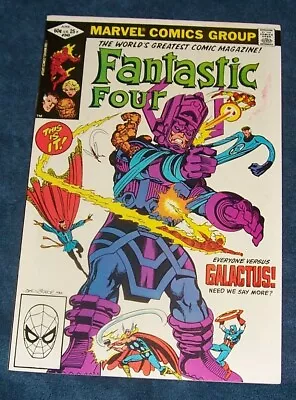 Buy VF FANTASTIC 4 FOUR 243, John Byrne, Galactus! Thor, Dr Strange, Cap 1982 Bag&Bd • 31.23£
