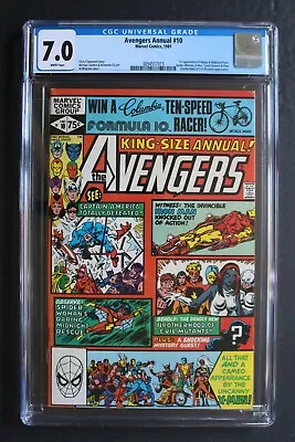 Buy Avengers Annual #10 Ms Marvel 1981 1st MADELYNE PRYOR ROGUE MCU Movies CGC 7.0 • 53.84£