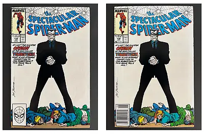 Buy Spectacular Spider-Man #139 Newsstand & Direct LOT (Marvel Comics, 1988) • 4.79£