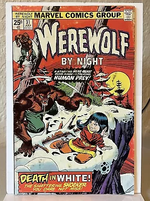 Buy Werewolf By Night #31 * Marvel 1975 Bronze Horror! * 1st Moonknight Teaser! • 7.11£