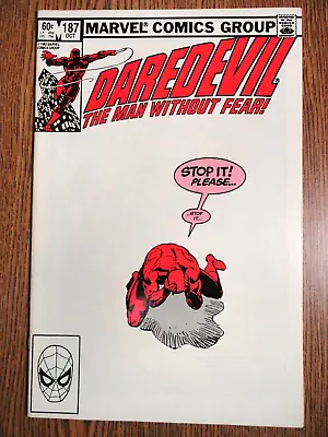 Buy Daredevil #187 Frank Miller Cover Key VF Black Widow 1st Print Marvel Disney • 20.46£