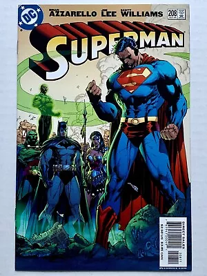 Buy Superman #208 (2004) For Tomorrow Pt 5- Justice League -Jim Lee (M/9.6) -VINTAGE • 19.19£