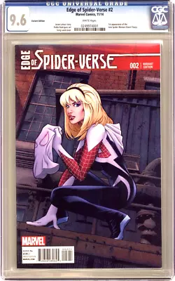 Buy Edge Of Spider-Verse #2 2014 1:25 Greg Land Variant 1st Ghost Spider CGC 9.6 WP • 1,750£