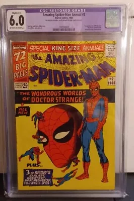 Buy AMAZING SPIDER-MAN K.S. # 2  (1965 Marvel) CGC 6.0 Rest. LEE & DITKO  • 119.93£
