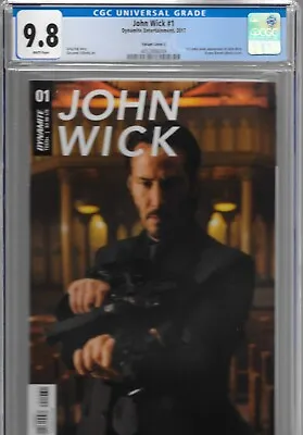 Buy John Wick 1 CGC 9.8 Photo C Variant COVER LOW CENSUS RARE Dynamite Keanu Reeves • 333.66£