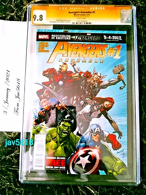 Buy Avengers Assemble 1 Cgc 9.8 Stan Lee Ss Marvel Black Widow Very Rare,mint *** • 10,191.39£