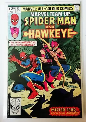 Buy Marvel Team-Up (1972 1st Series) #92 HAWKEYE HIGH GRADE 9.8  • 8.99£