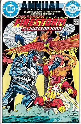 Buy The Fury Of Firestorm The Nuclear Man Annual #1 1983 VF/NM White Pages • 3.40£