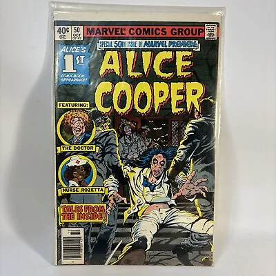 Buy Marvel Premiere 50 Alice Cooper Oct 1979 First Comic Book Appearance VERY NICE! • 25.42£
