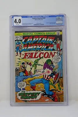 Buy Marvel Comics 1973 Captain America And The Falcon #163 CGC 4.0 Serpent Squad • 120.08£
