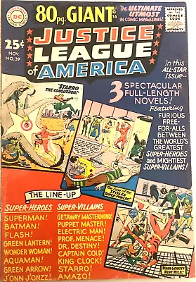 Buy Justice League Of America # 39.  (80 Pages).  November 1965.  Vfn 8.0. • 39.99£