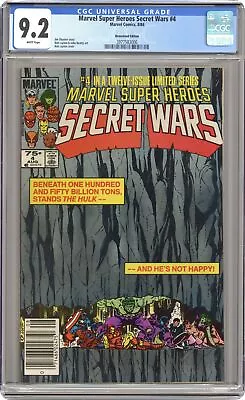 Buy Marvel Super Heroes Secret Wars #4N CGC 9.2 Newsstand 1984 3977583006 • 60.88£