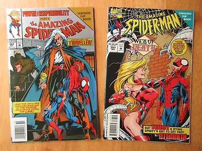 Buy Lot Of *2* AMAZING SPIDER-MAN “Flip Books!” #394 *Foil!* (NM), 397 (VF/NM) • 11.15£