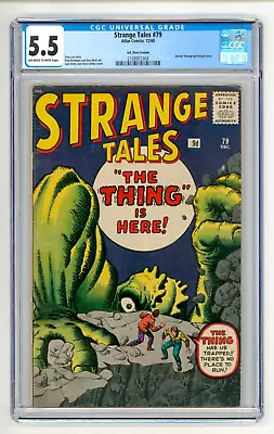 Buy Strange Tales #79 CGC 5.5 FN- Highest Graded Copy • 404.10£
