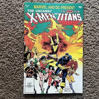 Buy Uncanny X-Men And The New Teen Titans #1 1982 NM+ 9.6 • 19.98£
