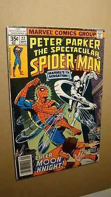 Buy Spectacular Spider-man 22 *nm 9.4* Vs Moon Knight Cyclone Js65 • 22.86£