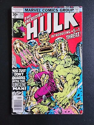 Buy Marvel Comics The Incredible Hulk #213 July 1977 1st App Of Jack Of Hearts • 3.95£
